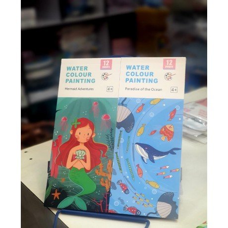 BOOKMARK DIARY (12 PAGES) WITH DRY COLORS & BRUSH