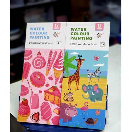 BOOKMARK DIARY (12 PAGES) WITH DRY COLORS & BRUSH