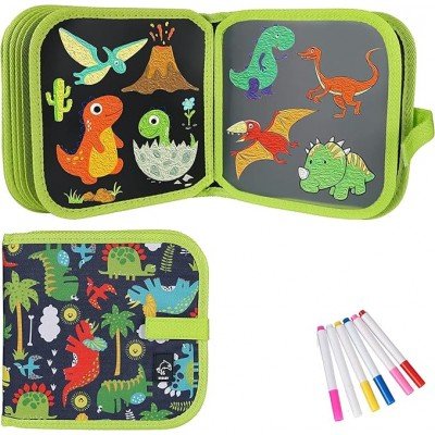 DRAW AND WIPE BOOK 10 PAGES & 6 COLORS