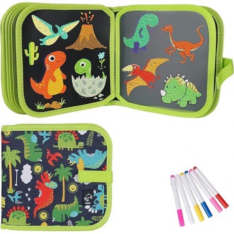 DRAW AND WIPE BOOK 10 PAGES & 6 COLORS