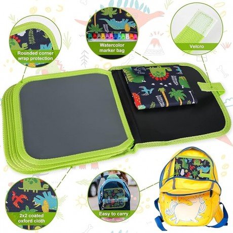 DRAW AND WIPE BOOK 10 PAGES & 6 COLORS