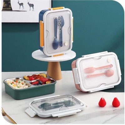 LUNCH BOX 7054 - 3 GRID BENTO LUNCH BOX