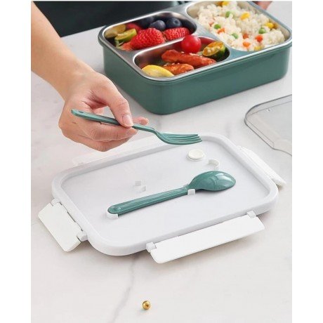 LUNCH BOX 7054 - 3 GRID BENTO LUNCH BOX