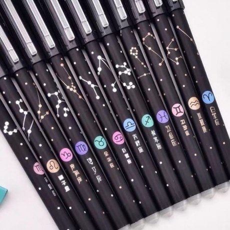 ERASABLE PENS (BLUE INK) - PACK OF 12 PENS