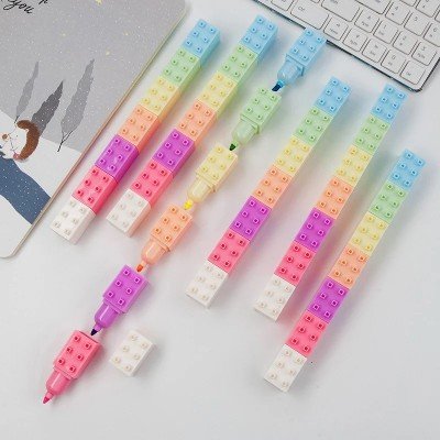 LEGO STACKABLE HIGHLIGHTERS (6 COLORS STACK)