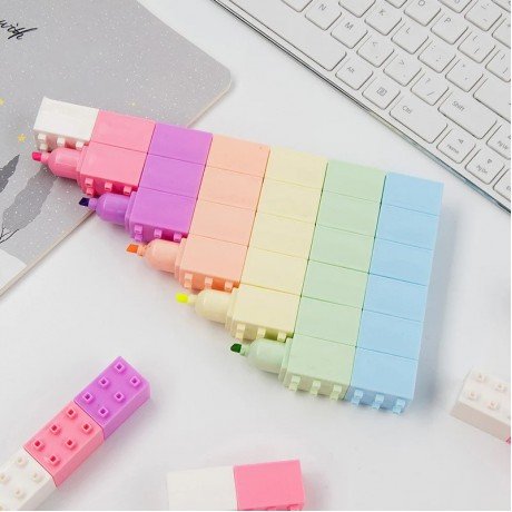 LEGO STACKABLE HIGHLIGHTERS (6 COLORS STACK)