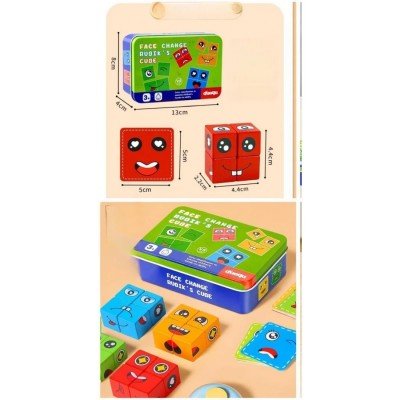 FACE CHANGING CUBE BUILDING BLOCKS PUZZLE