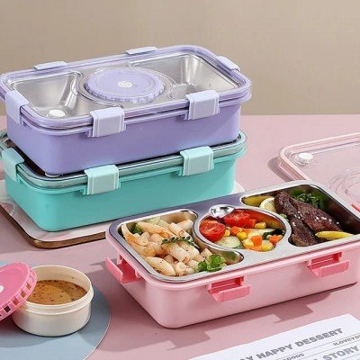 LUNCH BOX 7108 (650 ML + 150 ML PLASTIC BOWL)