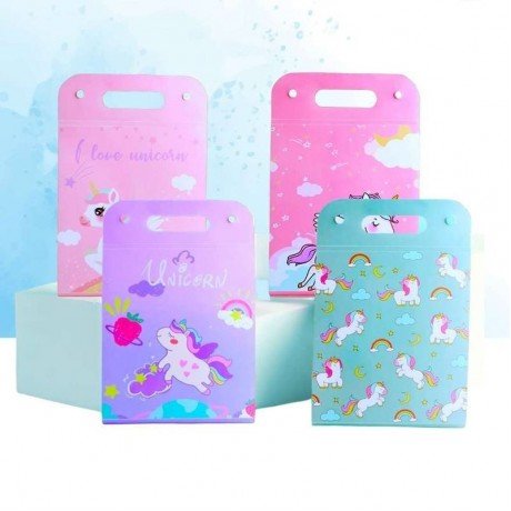 DOCUMENT FOLDERS - UNICORN & SPACE