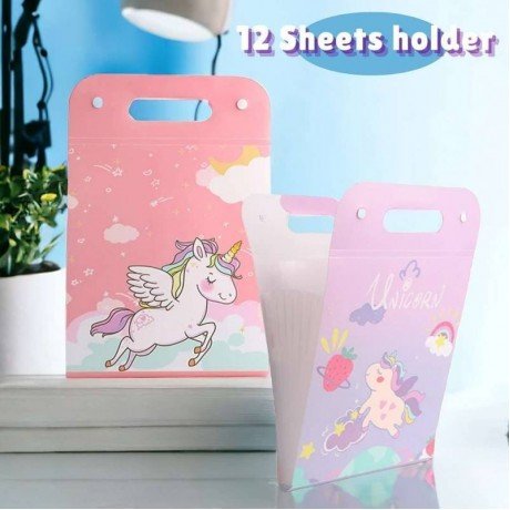 DOCUMENT FOLDERS - UNICORN & SPACE