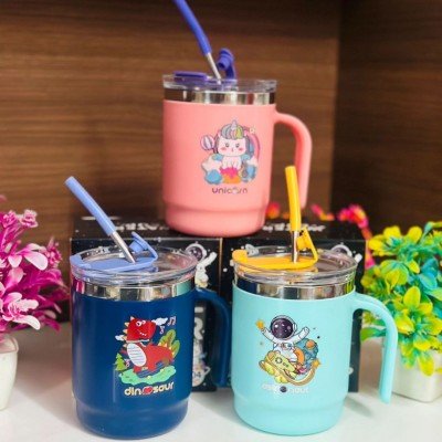 INSULATED CUP WITH STRAW (400 ML)