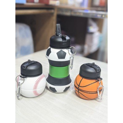 SILICONE SIPPER SPORTS BOTTLE FOR KIDS - 550 ML EXPANDABLE WATER BOTTLE